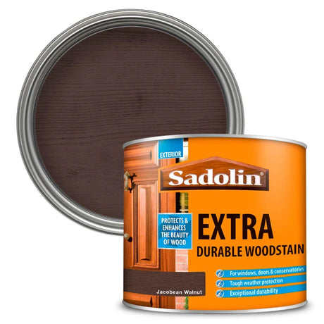 Sadolin Extra Durable Woodstain | Jacobean Walnut - 500ml