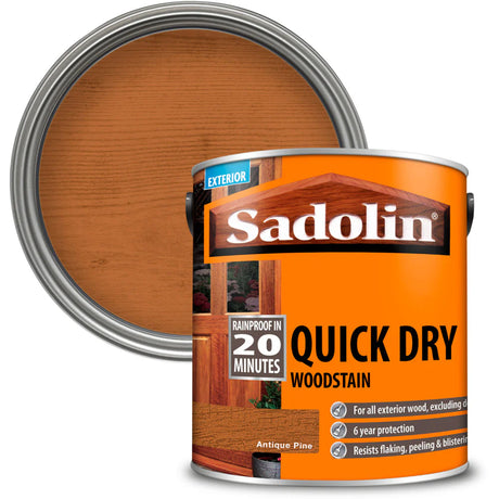 Sadolin Quick Dry Woodstain  | Antique Pine - 2.5L