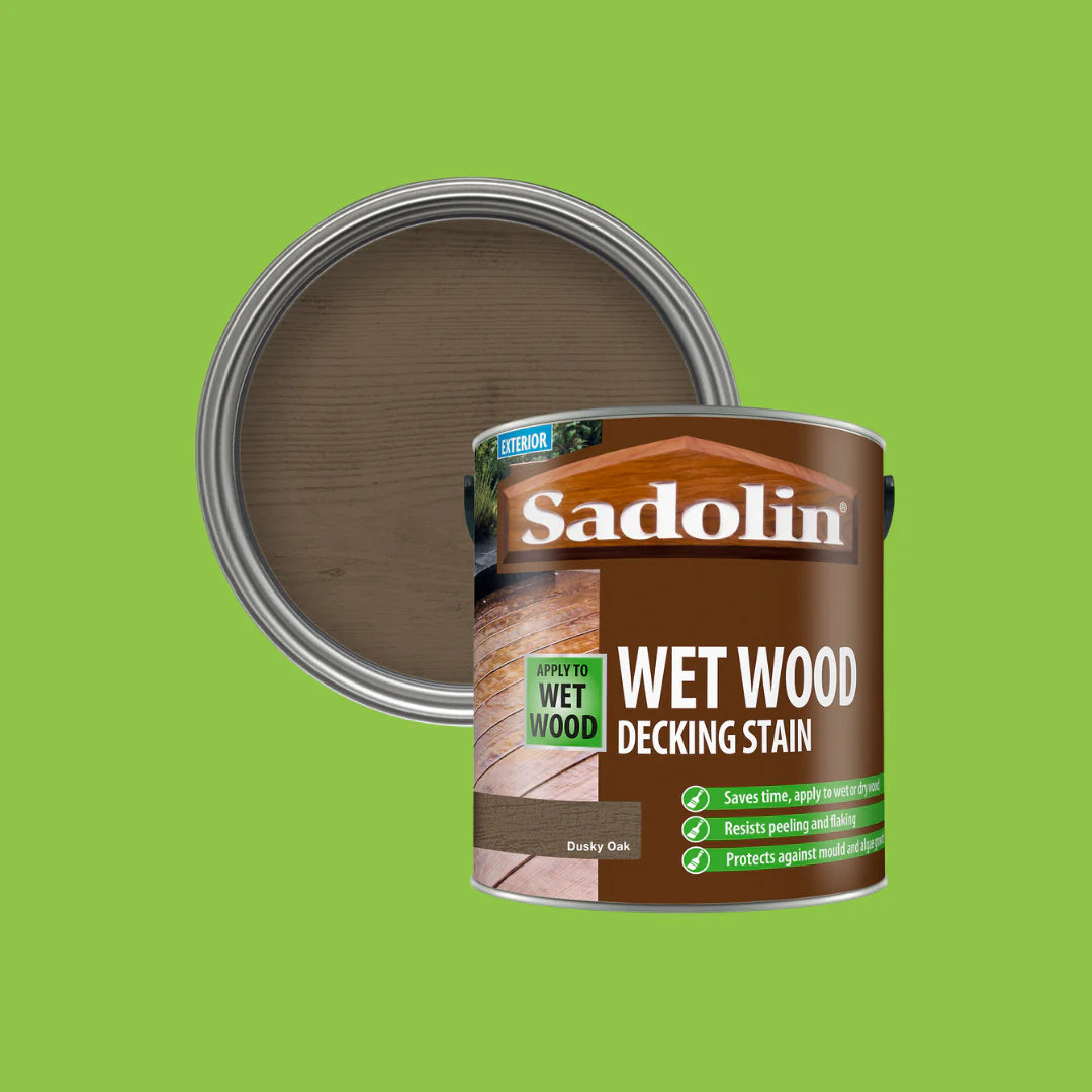Sadolin Wet Wood Decking Stain | Dusty Oak - 2.5L