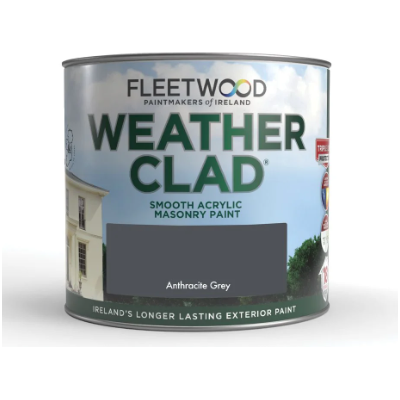 Fleetwood Weatherclad Anthracite Grey Masonry Paint - 2.5L