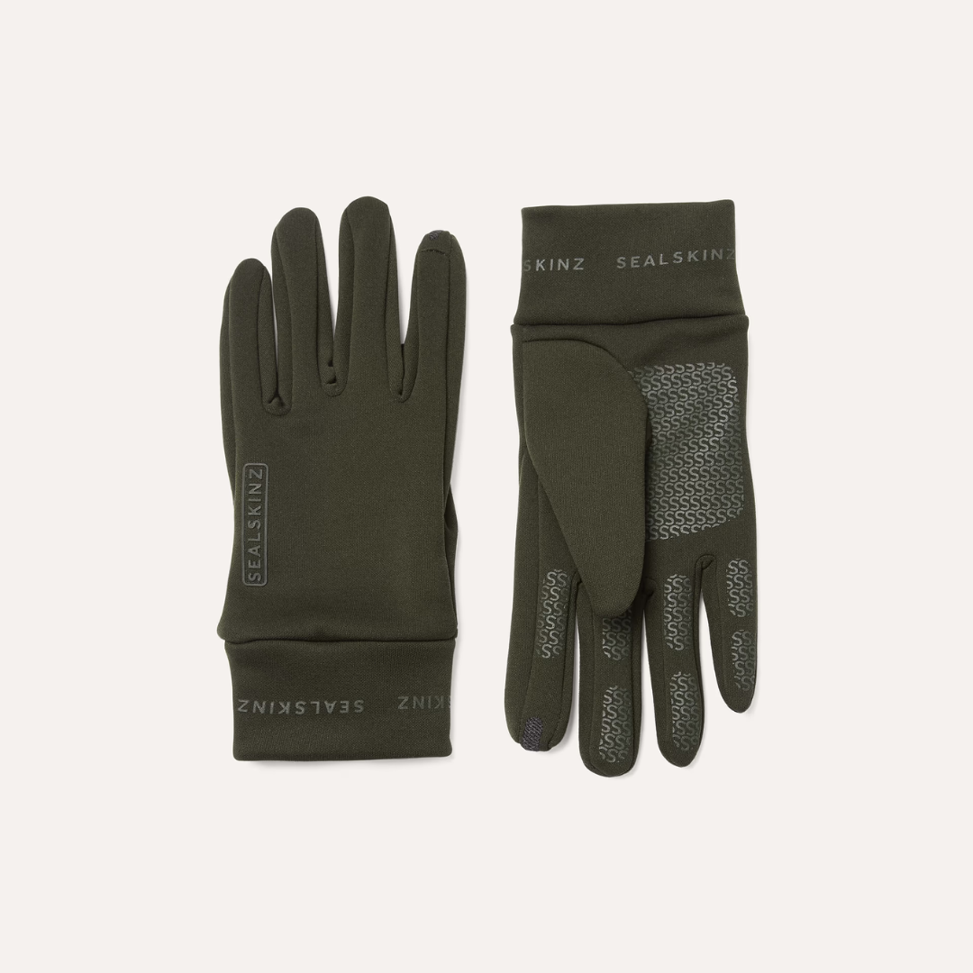 Sealskinz Acle Water Repellent Nano Fleece Gloves Black Olive