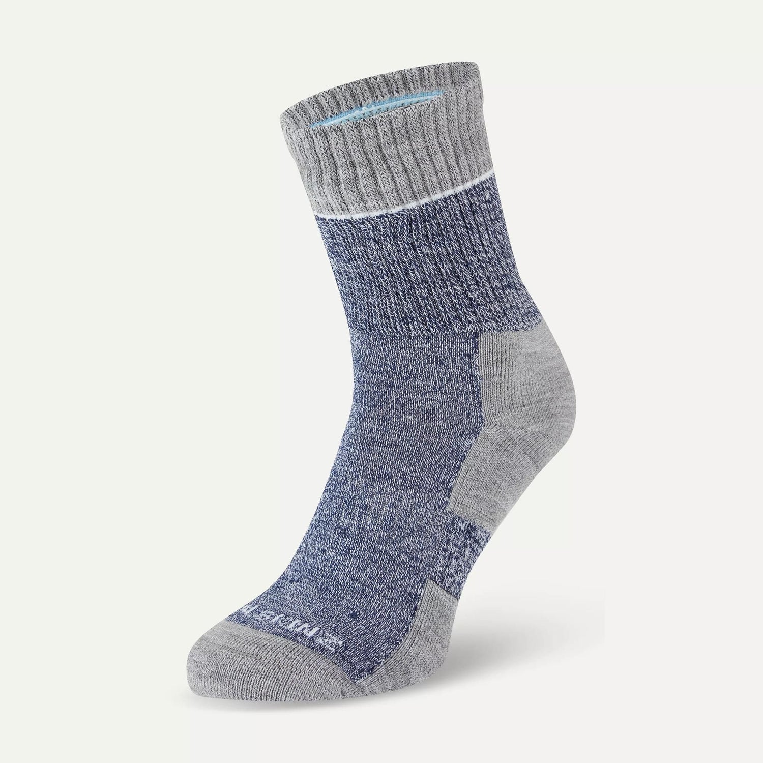 Sealskinz Thurton Quck Dry Mid Length Socks - Blue/Grey