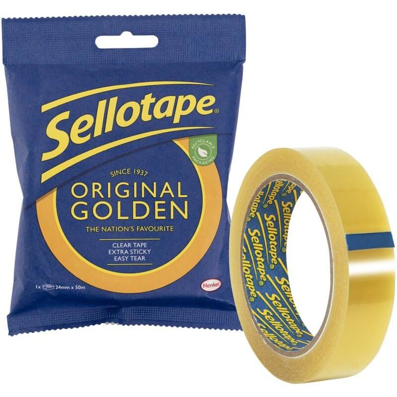 Sellotape Original Golden Tape - 18mm x 66m