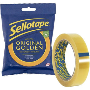 Sellotape Original Golden Tape - 18mm x 66m
