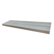 White rectangular planter box on a white background