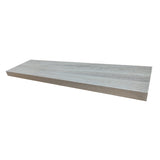 White rectangular planter box on a white background