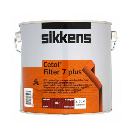 Sikkens Cetol Filter 7 plus 2.5L - Mahogany 045