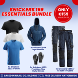 Get the Snickers 159 Essentials Bundle for complete workwear protection. Durable, comfortable gear with fast nationwide delivery from Ted Johnsons.