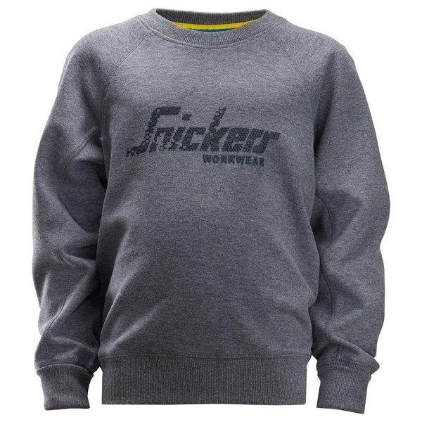 Snickers 7509 Junior Logo Sweatshirt - Grey