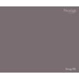 A solid color swatch card for Prestige Fine Furnishings, showing the color Snug 118, a muted dusty plum-gray. The Prestige logo is in the top right corner, and 'Snug 118' is labeled in the bottom right.