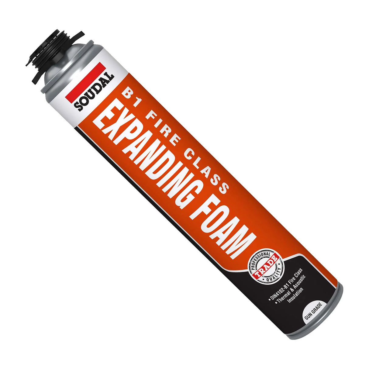Soudal B1 Fire & Acoustic Expanding Foam | Gun Grade - 750 ml