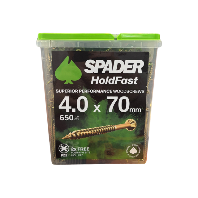 Spader Holdfast Superior Performance Woodscrews 4x70 