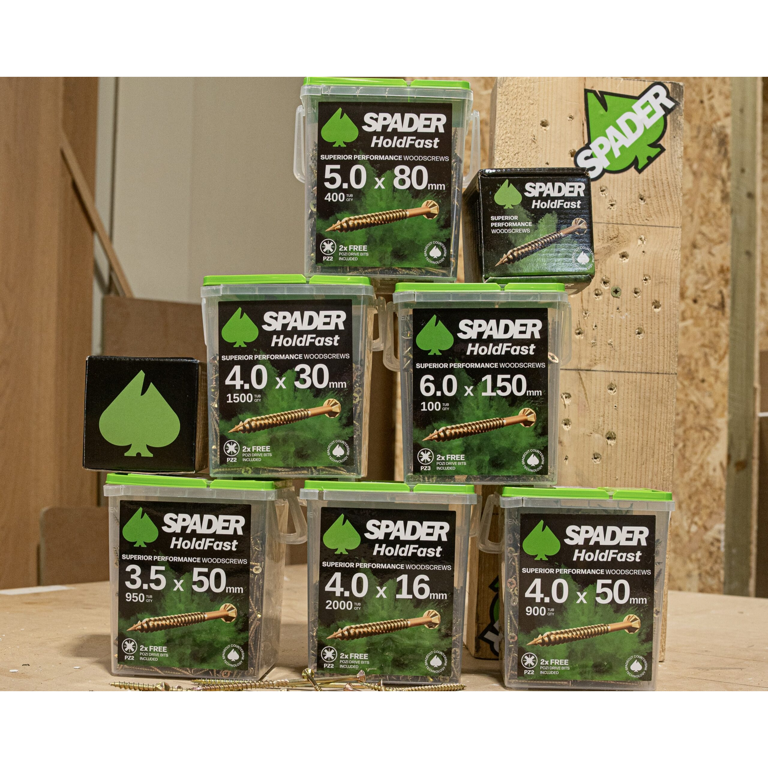 Spader Holdfast Superior Performance Woodscrews