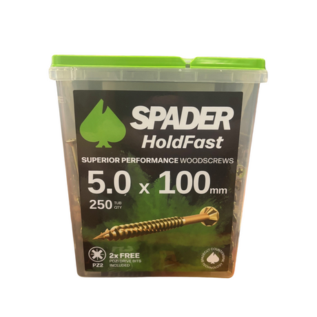 Spader Holdfast Superior Performance Woodscrews | 5x100 - QTY 250
