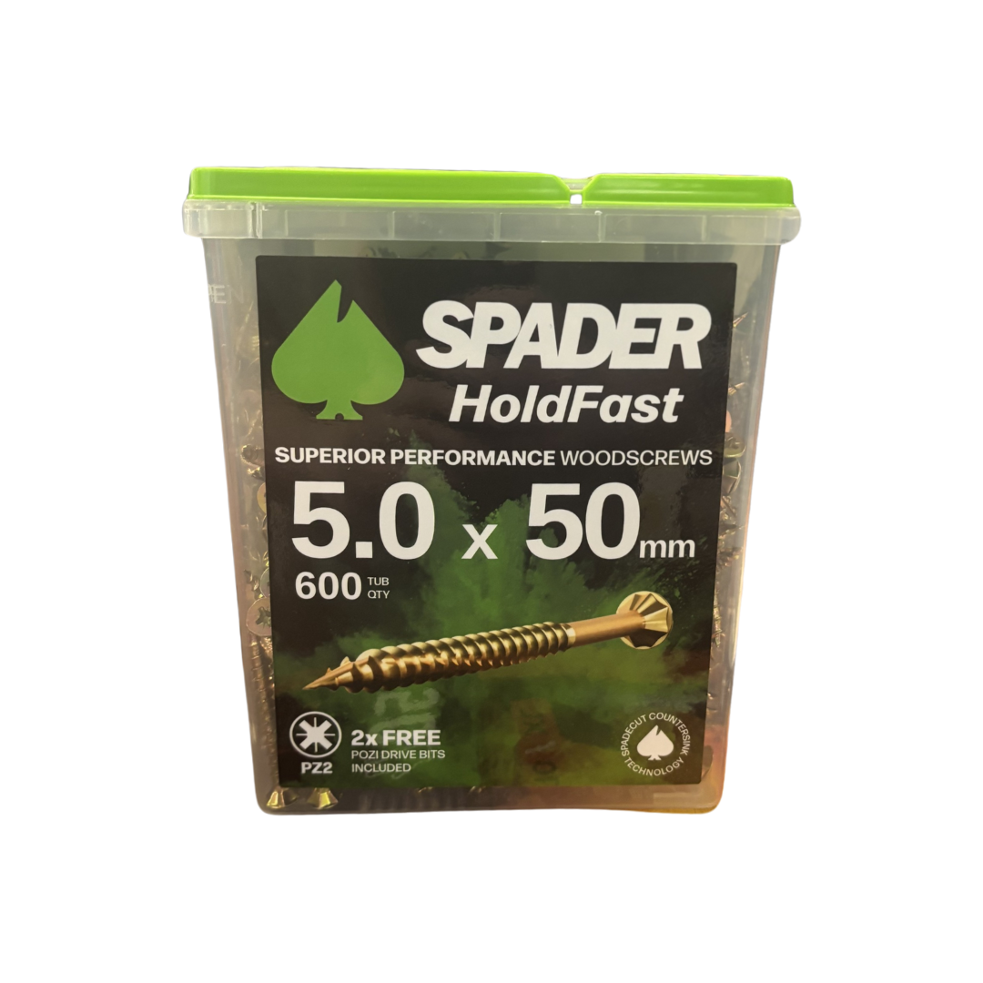Spader Holdfast Superior Performance Woodscrews 5x50 QTY 600