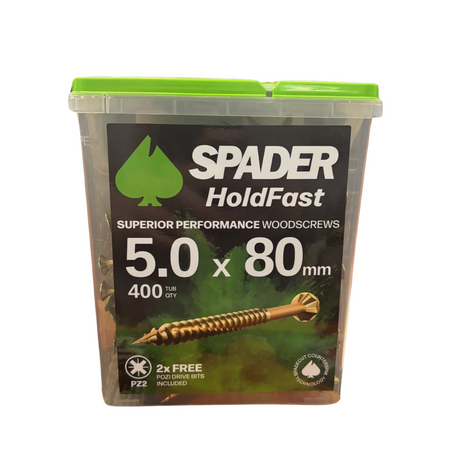 Spader Holdfast Superior Performance Woodscrews 6x150 QTY 100