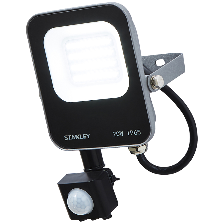 Stanley PIR Motion LED Floodlight - 20W 2200 Lumens