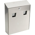 Sterling CIG2ST Wall Mounted Stainless Steel Cigarette Bin | 255 x 320 x 75 mm