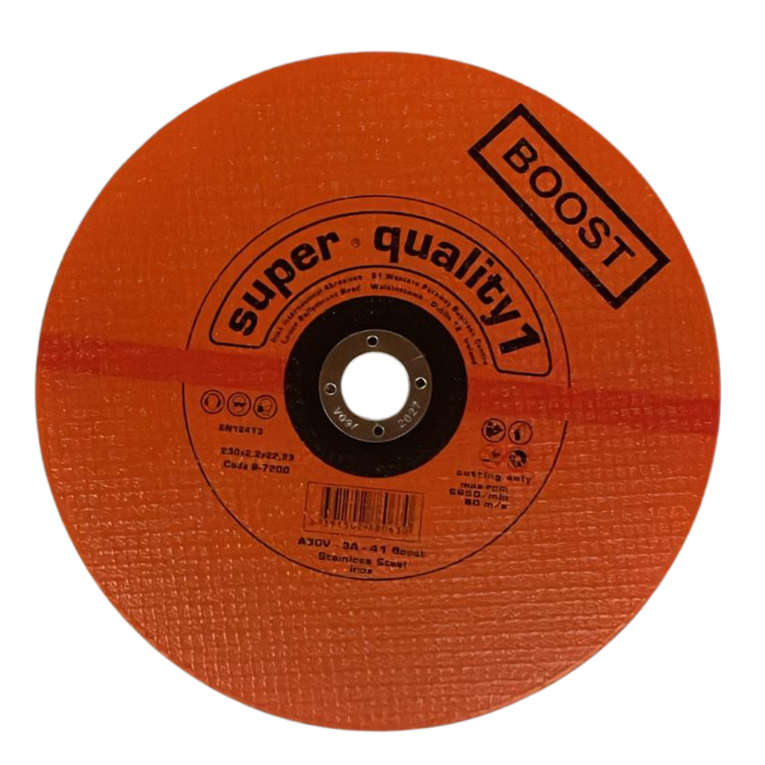 Super Quality 1 Steel Cutting Orange Disc | 9 inches (230mmx2.2mmx23mm)(115mmx2.5mmx22mm)