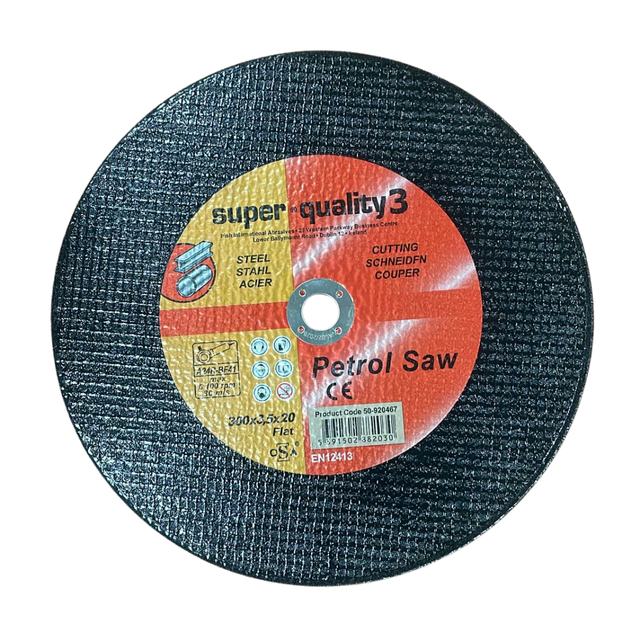 Super Quality 3 Steel Cutting Green Disc | 12 inches (300mm x 3.4mm x 22mm)