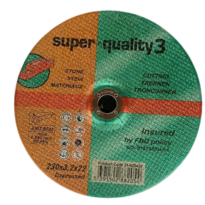 Super Quality 3 Stone Cutting Orange Disc | 9 inches (230mm x3.2mm x22mm)