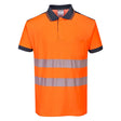 Portwest PW3 Hi-Vis Cotton Comfort Polo Shirt S/S Orange