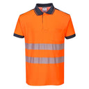 Portwest PW3 Hi-Vis Cotton Comfort Polo Shirt S/S Orange