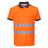 Portwest PW3 Hi-Vis Cotton Comfort Polo Shirt S/S Orange
