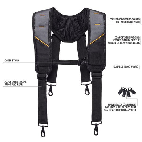 Toughbuilt Pro Padded Suspenders