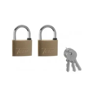 Tessi Solid Brass Padlocks Keyed Alike - 40MM | Pack of 2