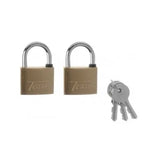 Tessi Solid Brass Padlocks Keyed Alike - 40MM | Pack of 2