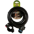 Tessi Bicycle Cable Lock With Bracket And Keys | 15mmx1.8m 