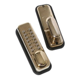 Tessi Digital Push-Button Door Lock - Brass