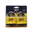 Tessi Laminated Steel Padlock Twin Pack 50mm