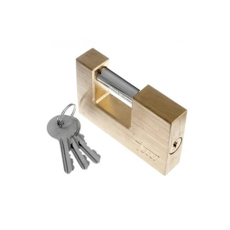 Tessi Rectangular Brass Padlock | 70mm TEA70