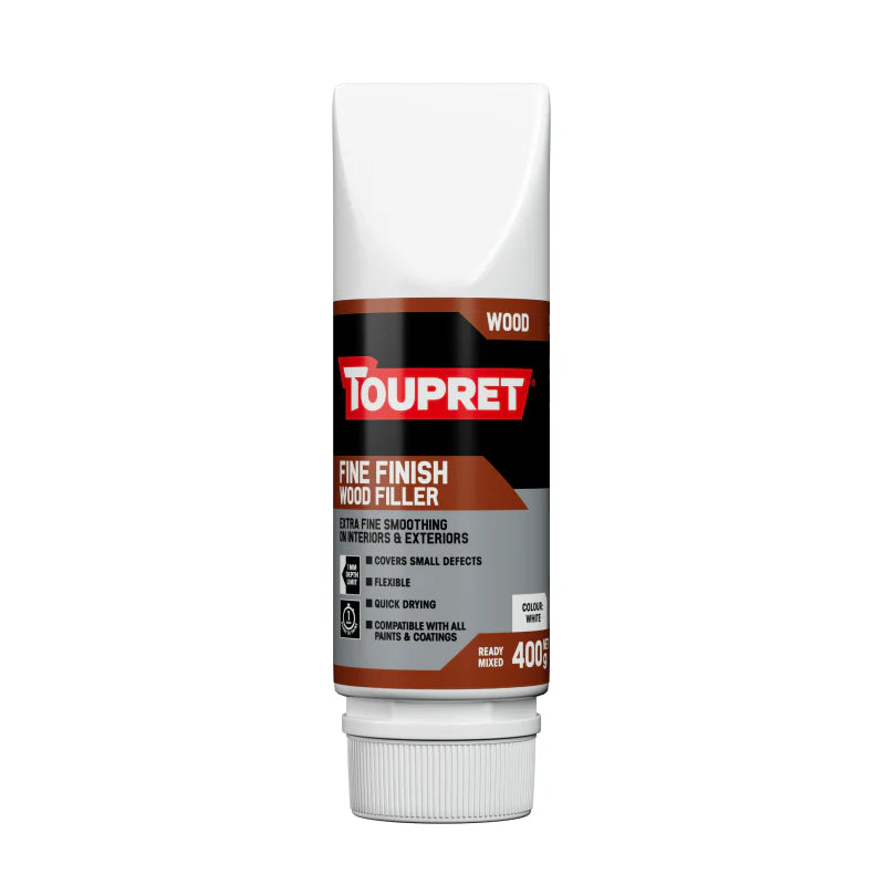 Toupret Fine Finish Wood Filler - White | 400gm