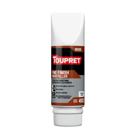 Toupret Fine Finish Wood Filler - White | 400gm