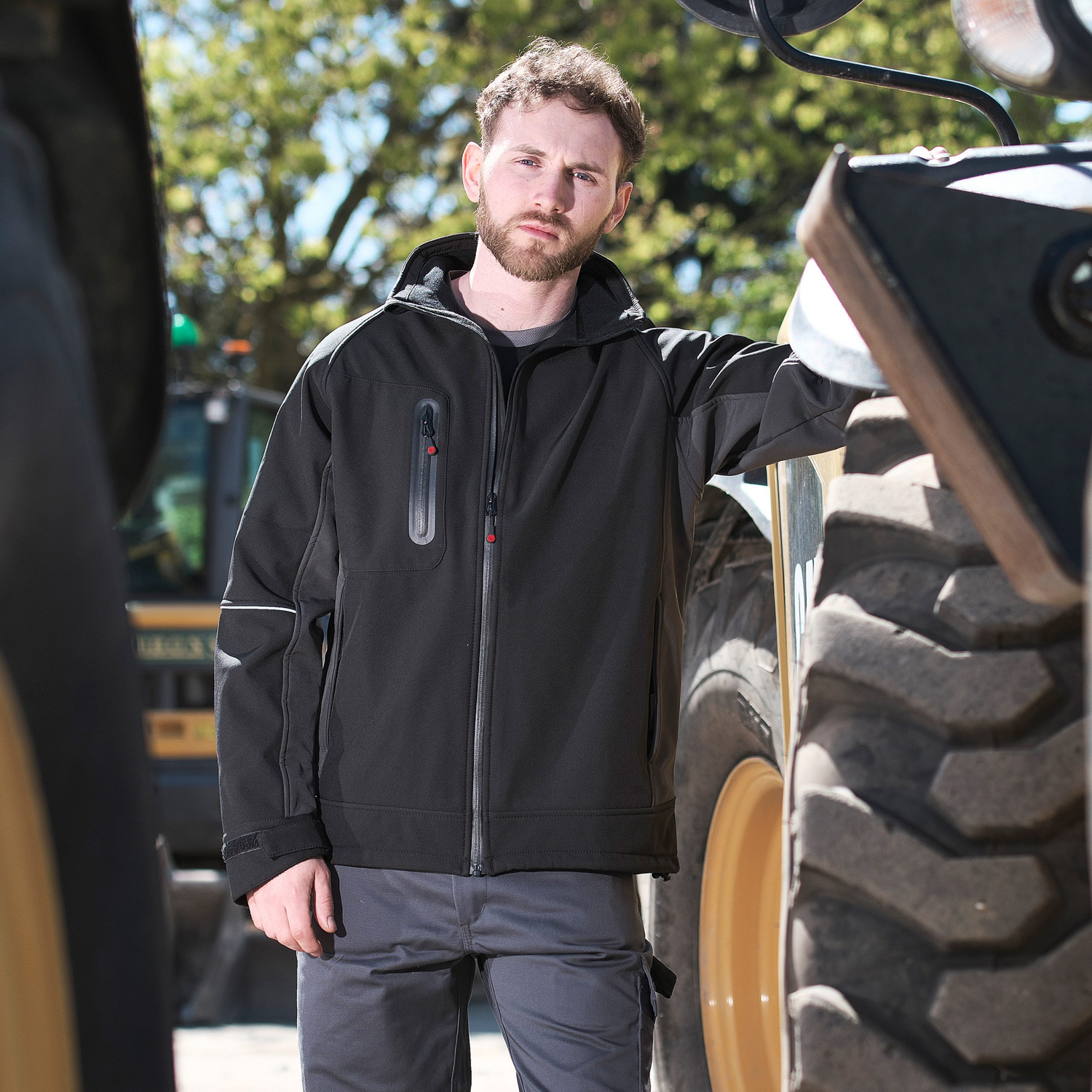 Tuffstuff Stanton Softshell Jacket - Grey/Black