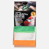 Turtle Wax Clean & Shine Microfibres - 3 pack