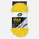 Yellow 3-in-1 microfiber wash pad by Turtle Wax in its retail packaging, featuring a black and white label with the brand logo. Turtle Wax M.A.X Power™ 3-in-1 Wash Pad