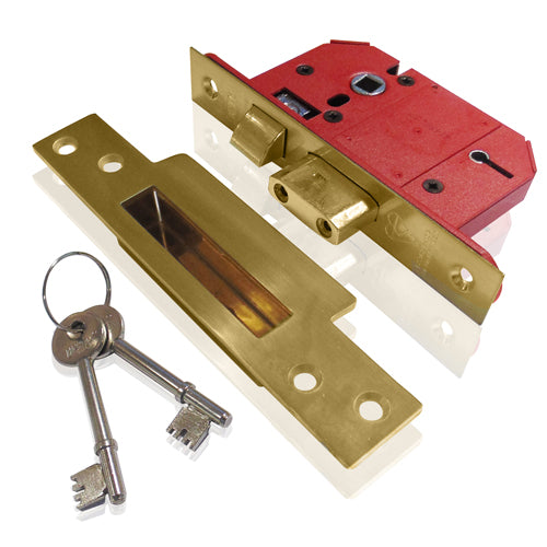 Union StrongBOLT 5 Lever Mortice Sashlock - Polished Brass