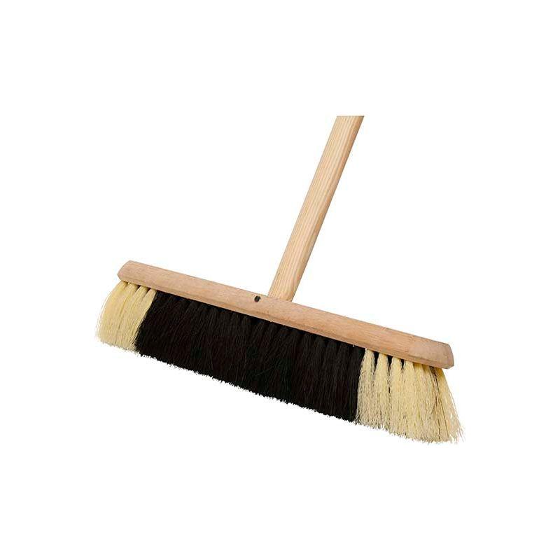 Varian Black & White Fibre Platform Broom - 18″ / 457mm
