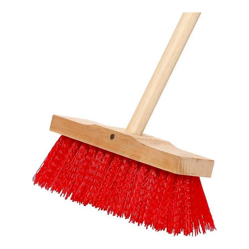 Varian Path Brush Synthetic With Wooden Handle - Red