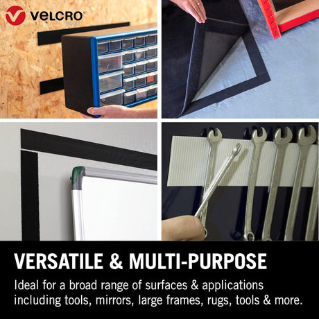 Velcro Heavy Duty Stick-On Tape - 1m x 50mm