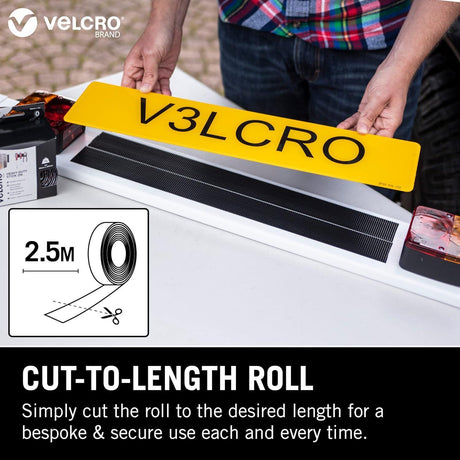 Velcro Heavy Duty Stick-On Tape - 1m x 50mm