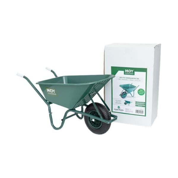 Moy Green PVC Wheelbarrow 100L Boxed
