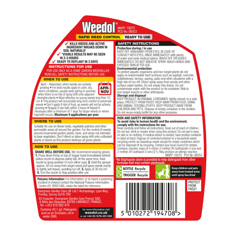 Weedol Rapid Weed Control Gun - 1L