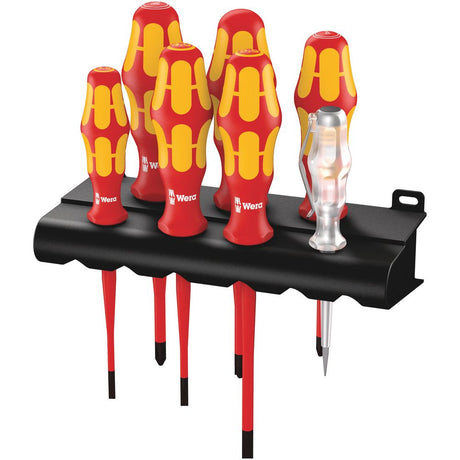 Wera 160 iS/7 7 Piece Kraftform Plus Extra Slim VDE Phillips Screwdriver Set