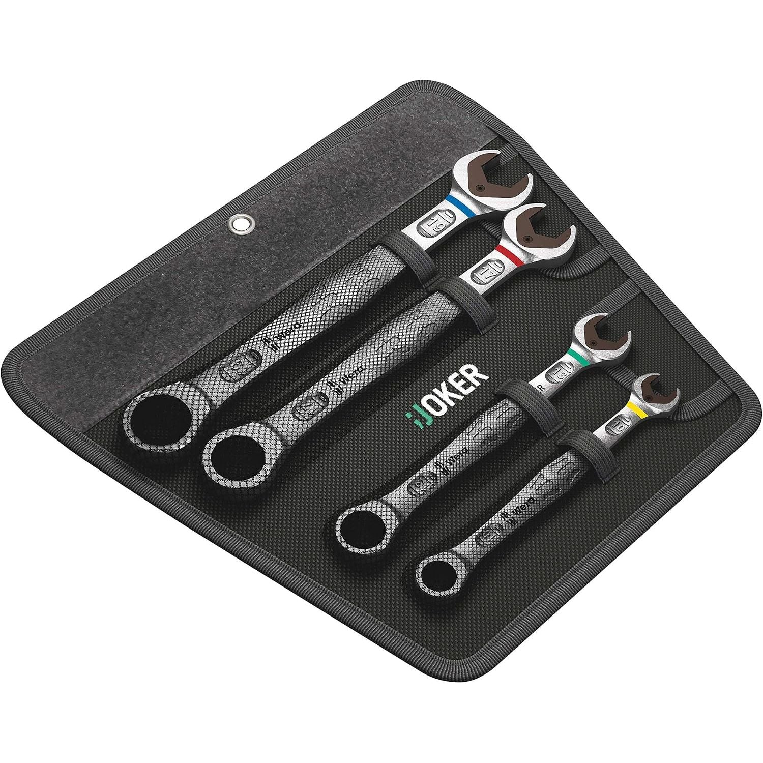 Wera Joker Combi Ratchet Spanner Set of 4 in a Roll