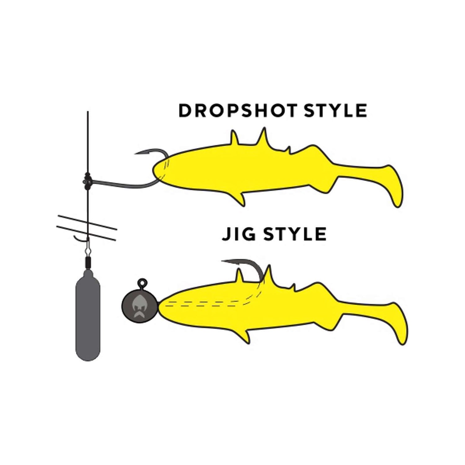 Westin Stanley The Stickleback Shadtail | 9mm/7g - 3 Pieces